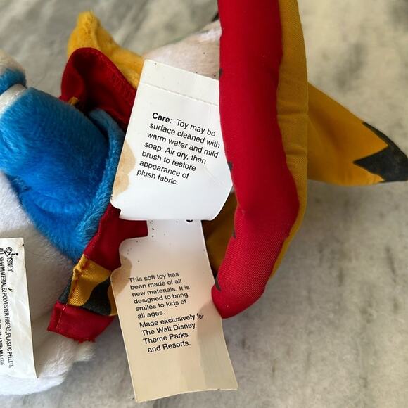 Disney Parks Mexican Donald Duck Beanbag Plush NWT Vintage World Showcase - Picture 6 of 8